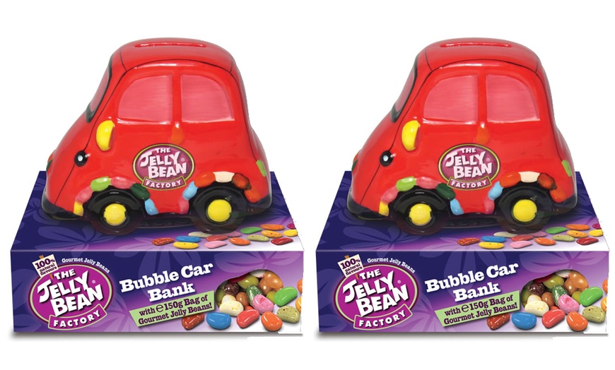 Image 4: Jelly Bean Car or Plane Coin Bank