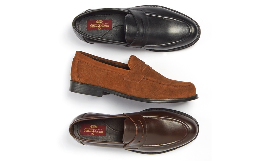 Image 4: Mocassins en cuir James Russel