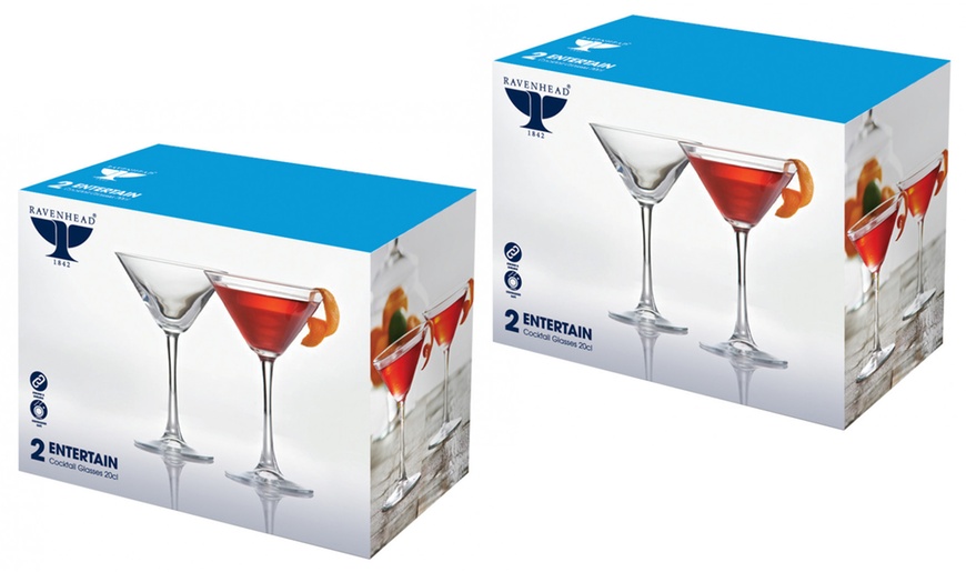 Image 2: Ravenhead Martini Glasses