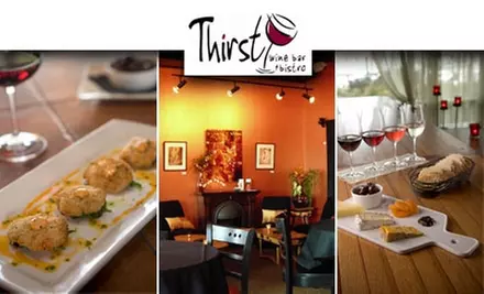$15 for $35 Worth of Bistro Fare and Drinks at Thirst Wine Bar and Bistro - Primary Image