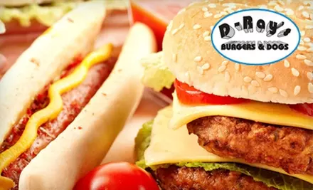 $5 for $10 Worth of Burgers, Hot Dogs, Fries, and More at D-Rays Burgers and Dogs - Primary Image