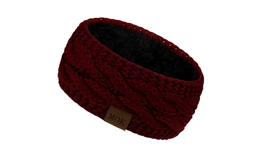 Image 9: Soft Fleece Lined Headband and Ear Warmer