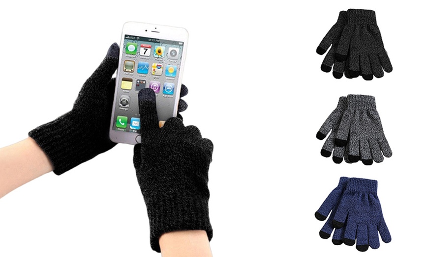 Image 1: Guantes cálidos compatibles con pantalla táctil