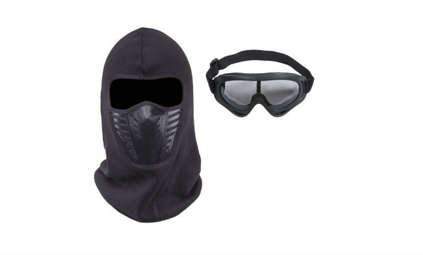 Image 1: Ski Mask and Goggles