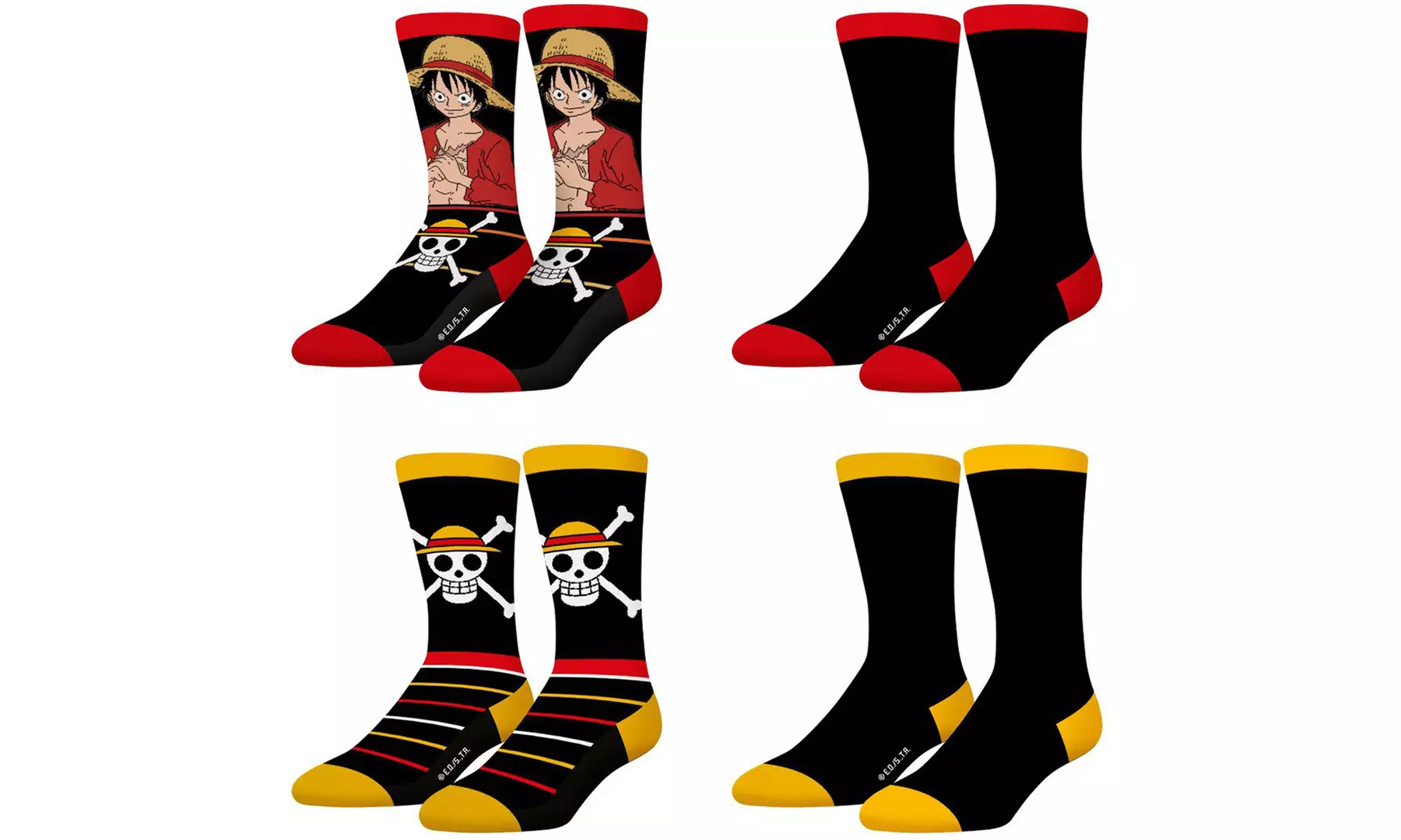 Lot de 4 ou 8 chaussettes homme Freegun Licences