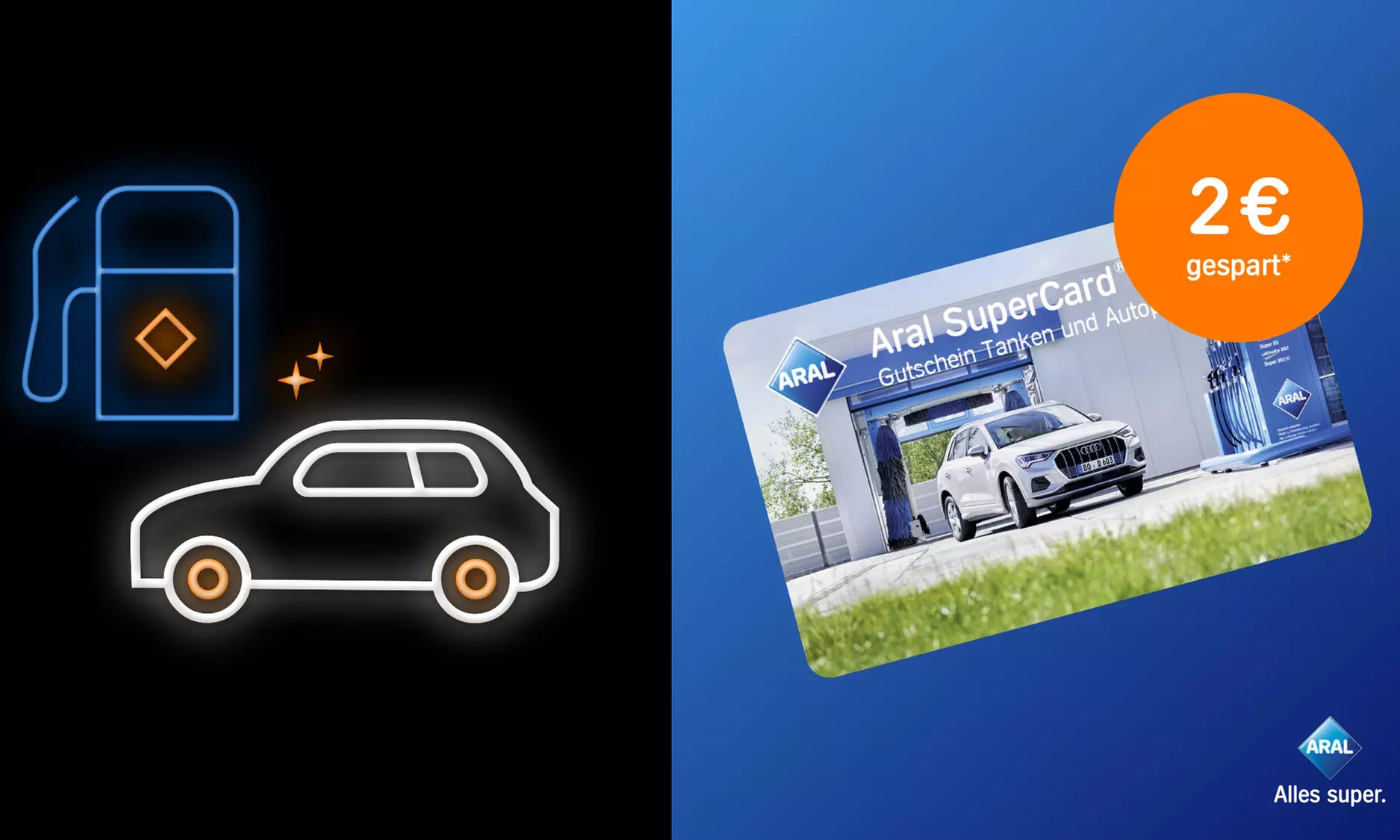 Aral SuperCard „Automotive“ über 42 €: Tanken und waschen an allen Aral Tankstellen - Primary Image