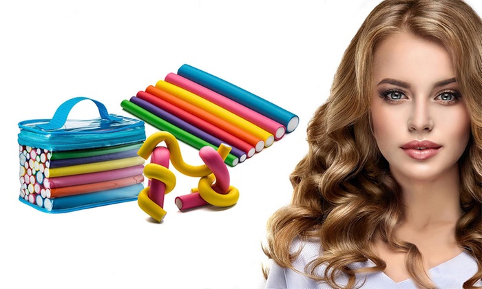 42-Pk Twist Flexible Hair Curling Rods