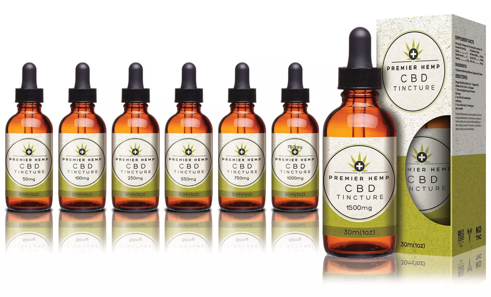 MCT CBD Oil Tincture from Premier Hemp - Primary Image