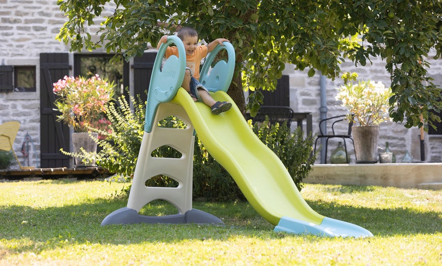 Image 1: Smoby Toddler Slide with Hose Attachment