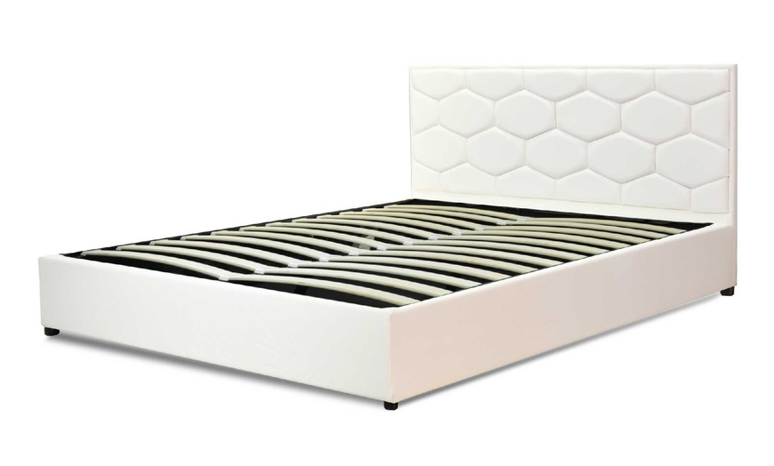 Image 3: Lit coffre Manhattan Simili cuir, matelas ''Cosmos'' en option