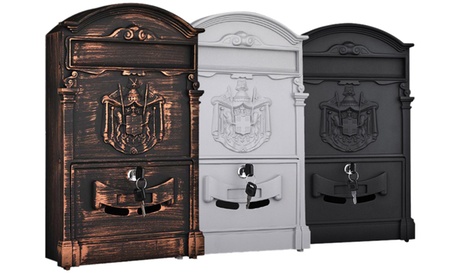 Cassetta postale in alluminio disponibile in 3 colori