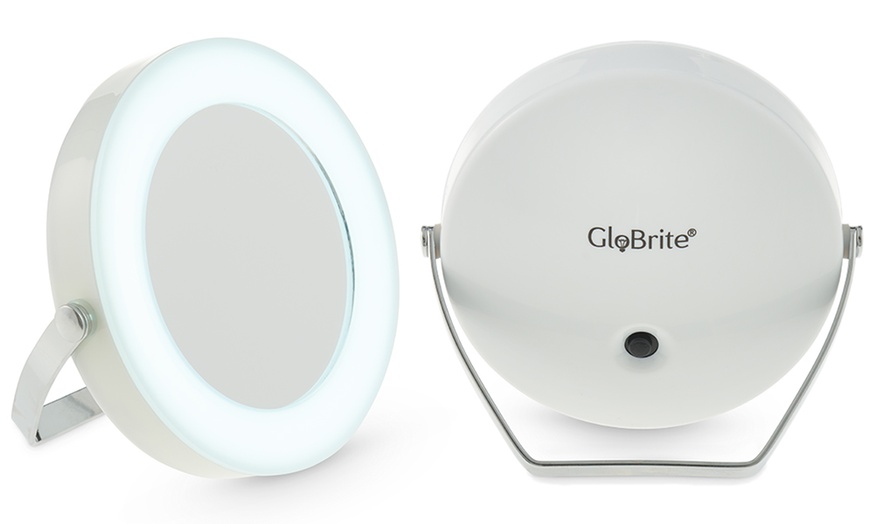 Image 3: Round LED Travel Mirror