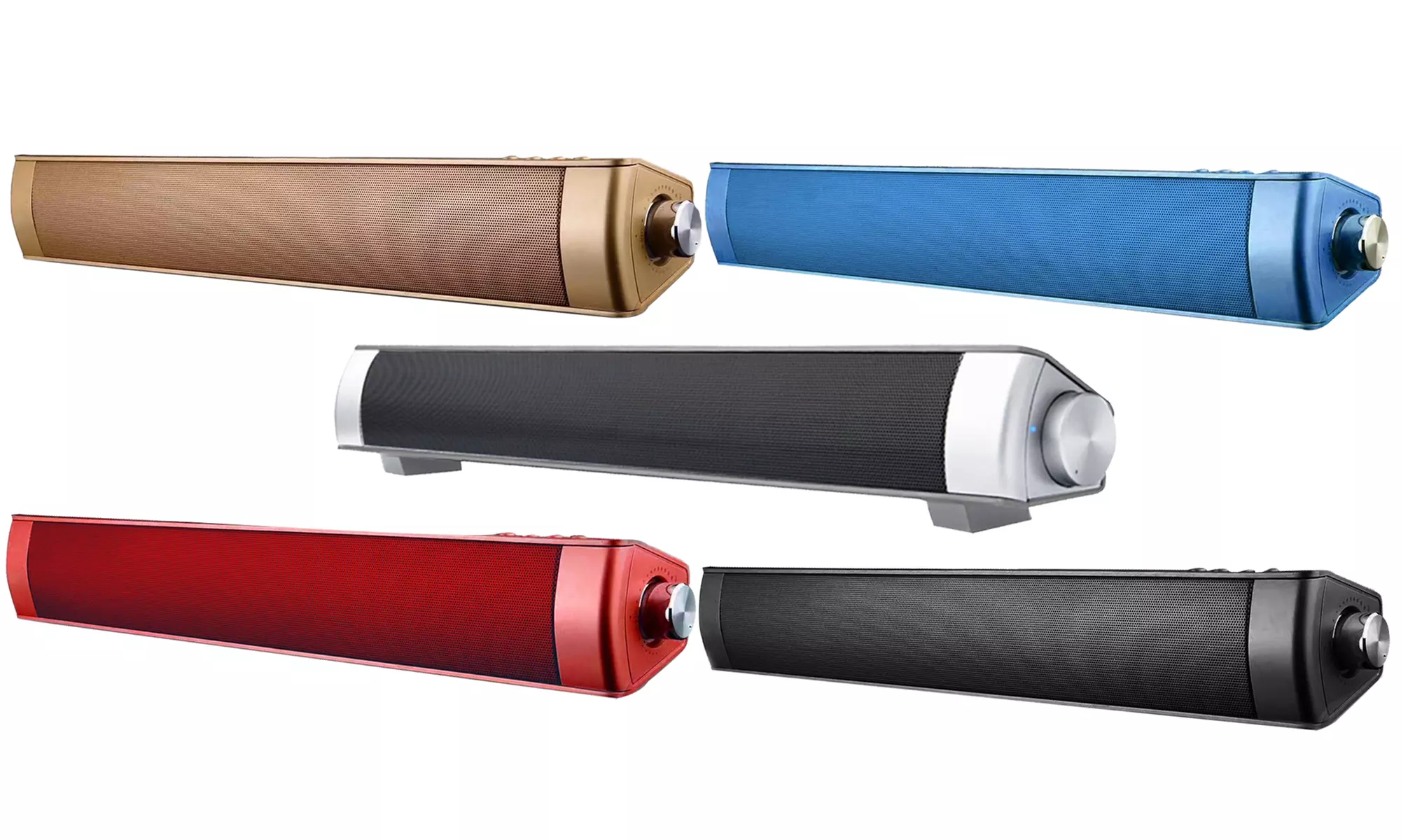 1x ode 2x Bluetooth-Mini-Soundbar mit 2 integrierten Subwoofern mit HiFi-Regler - Primary Image