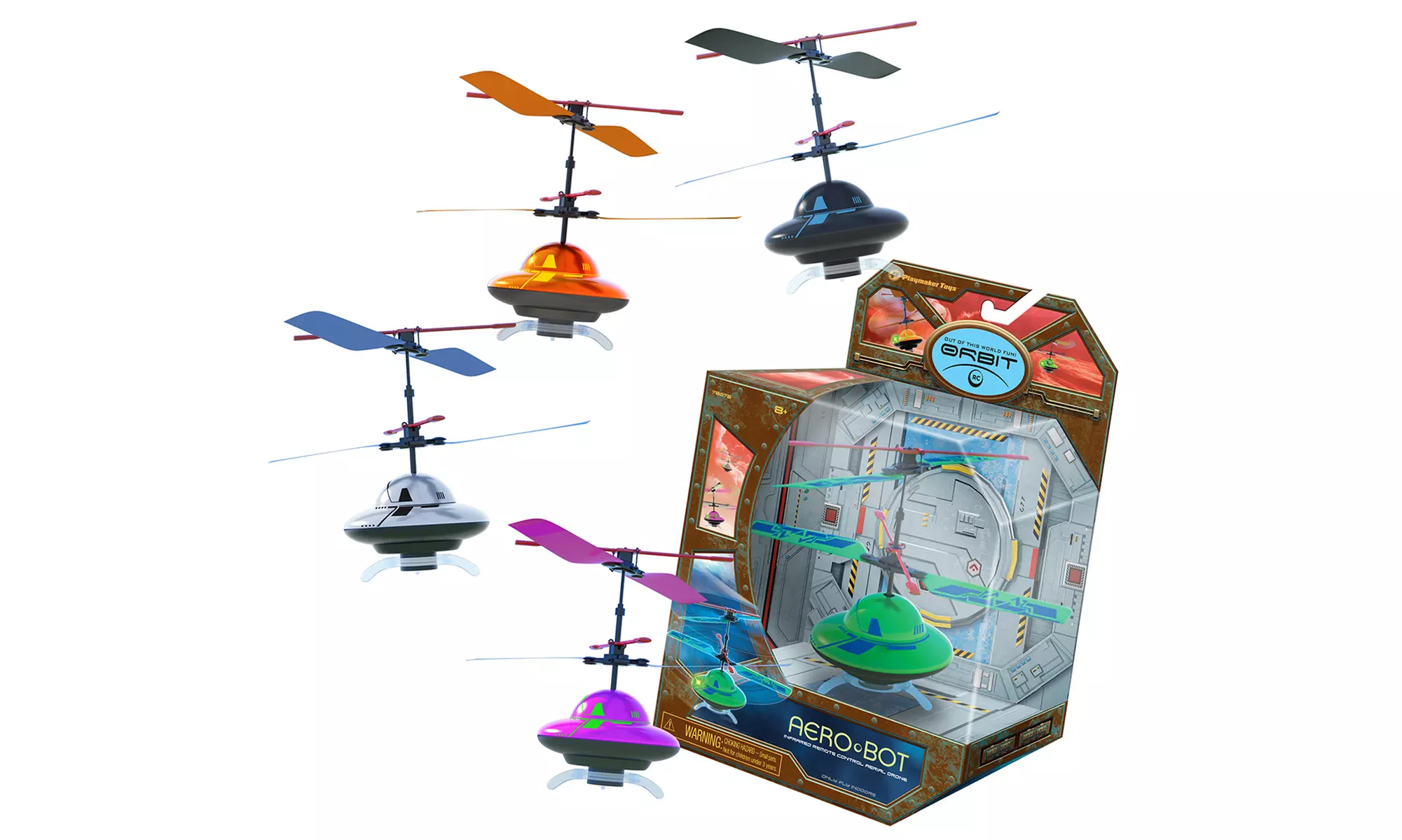 Remote-controlled Micro Flying Saucer - Primary Image