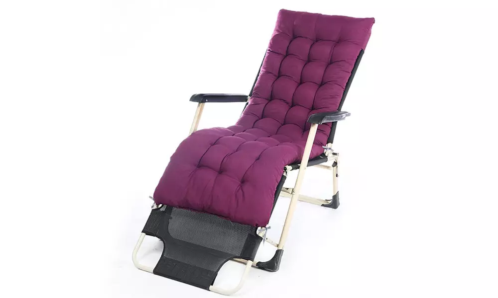 Sun Lounger Cushion Pad for Garden Recliner Chair