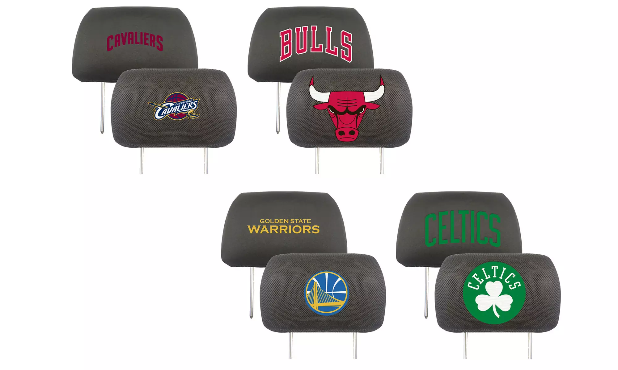Fanmats NBA Universal Team Logo Headrest Covers (2-Pack) - Primary Image