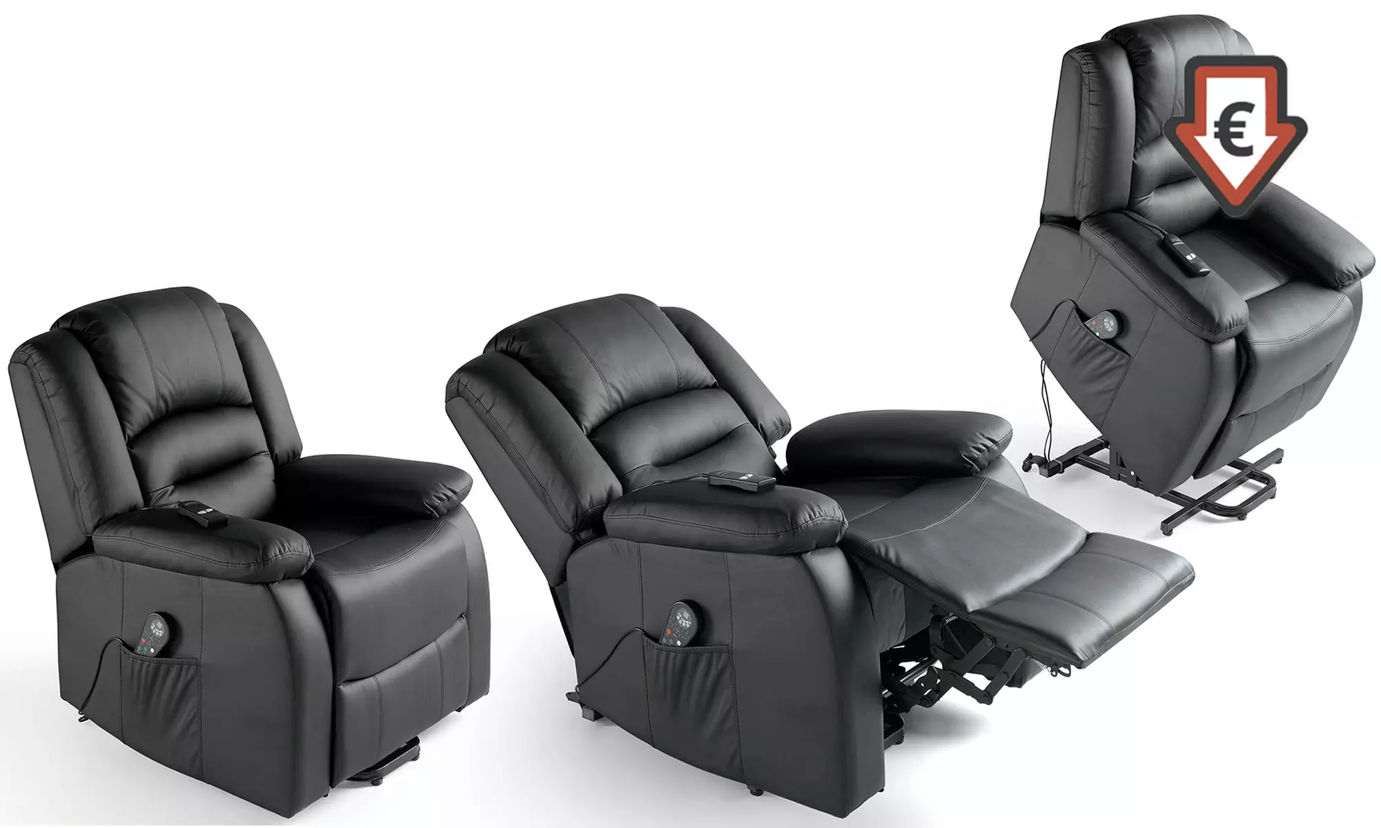 Massage-Sessel ECO-8198 mit 9 Programmen in der Farbe nach Wahl - Primary Image