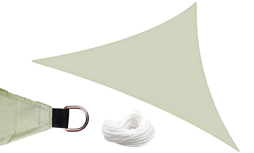 Image 10: Dreieck-Sonnensegel mit Befestigungsseil