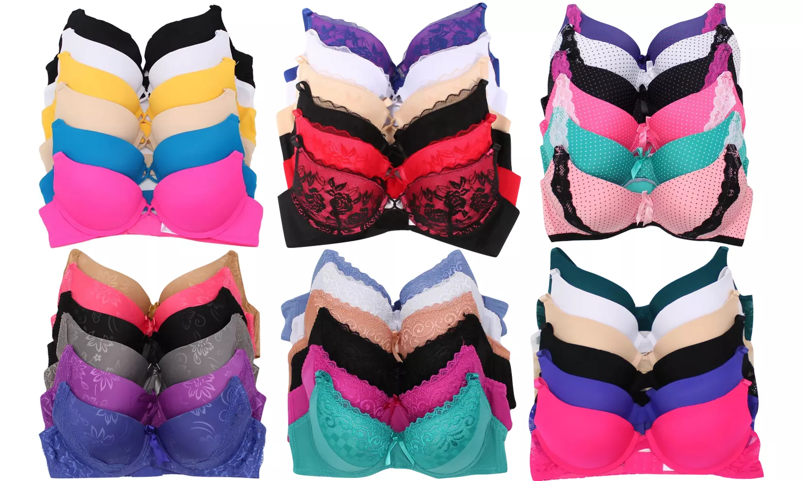 Women's Bra Mystery Deal in A to DD Cups (6 Pack) - Primary Image