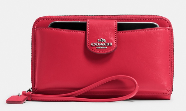 Coach universal wallet discount with phone pocket