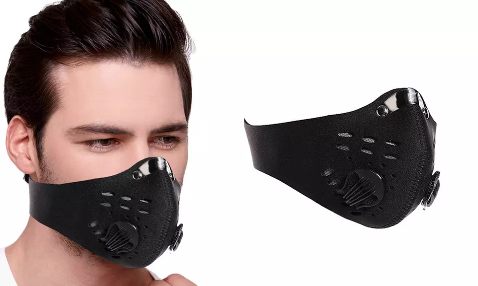 One, Two, Four or Eight Reusable Double Filter Dust Face Masks - Primary Image
