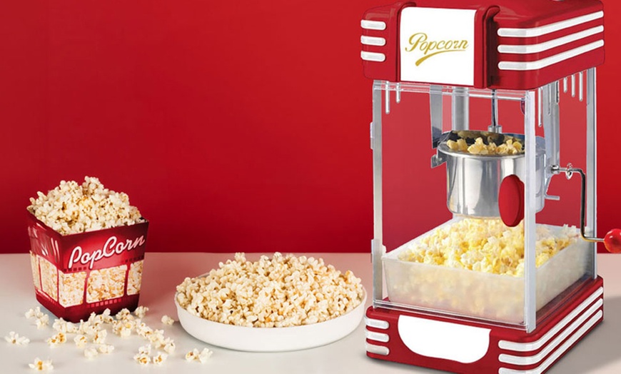 Image 1: Macchina per popcorn XXL in stile vintage Bakaji