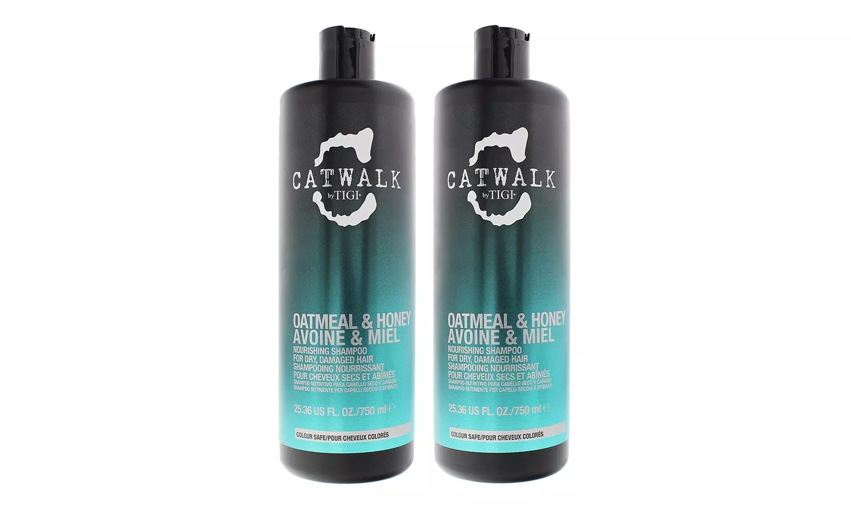 Two-Packs of Tigi Catwalk Oatmeal and Honey Nourishing Shampoos 750ml - Primary Image