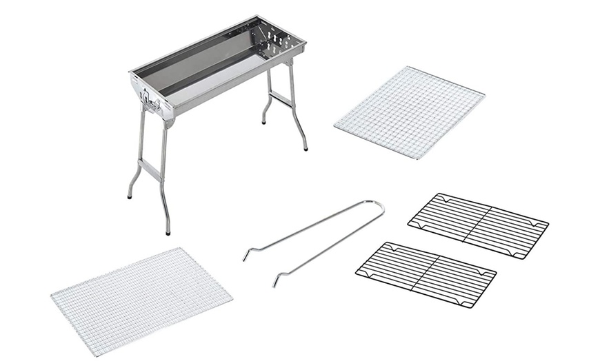 Image 12: Outsunny Portable BBQ Grill Range