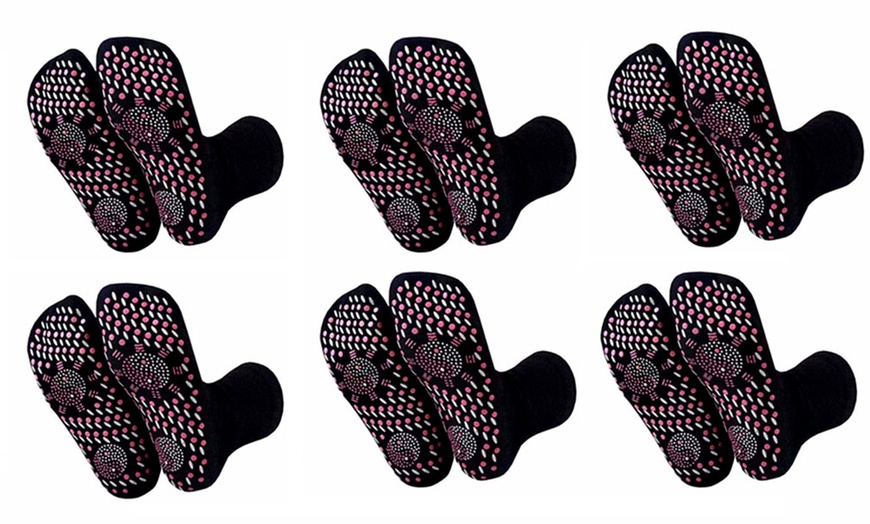 Image 6: Up to Six Pairs of Self-Heating Massage Socks