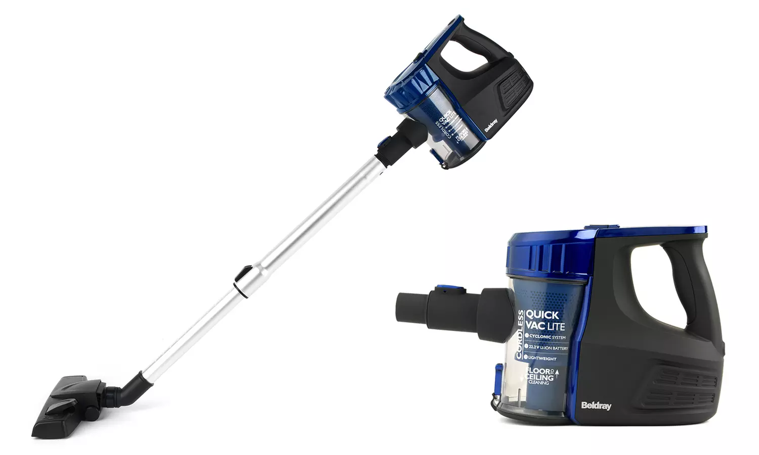 Aspirateur sans fil 2 en 1 de la marque Beldray, modèle "Quick Vac Lite" 22.2 v - Primary Image