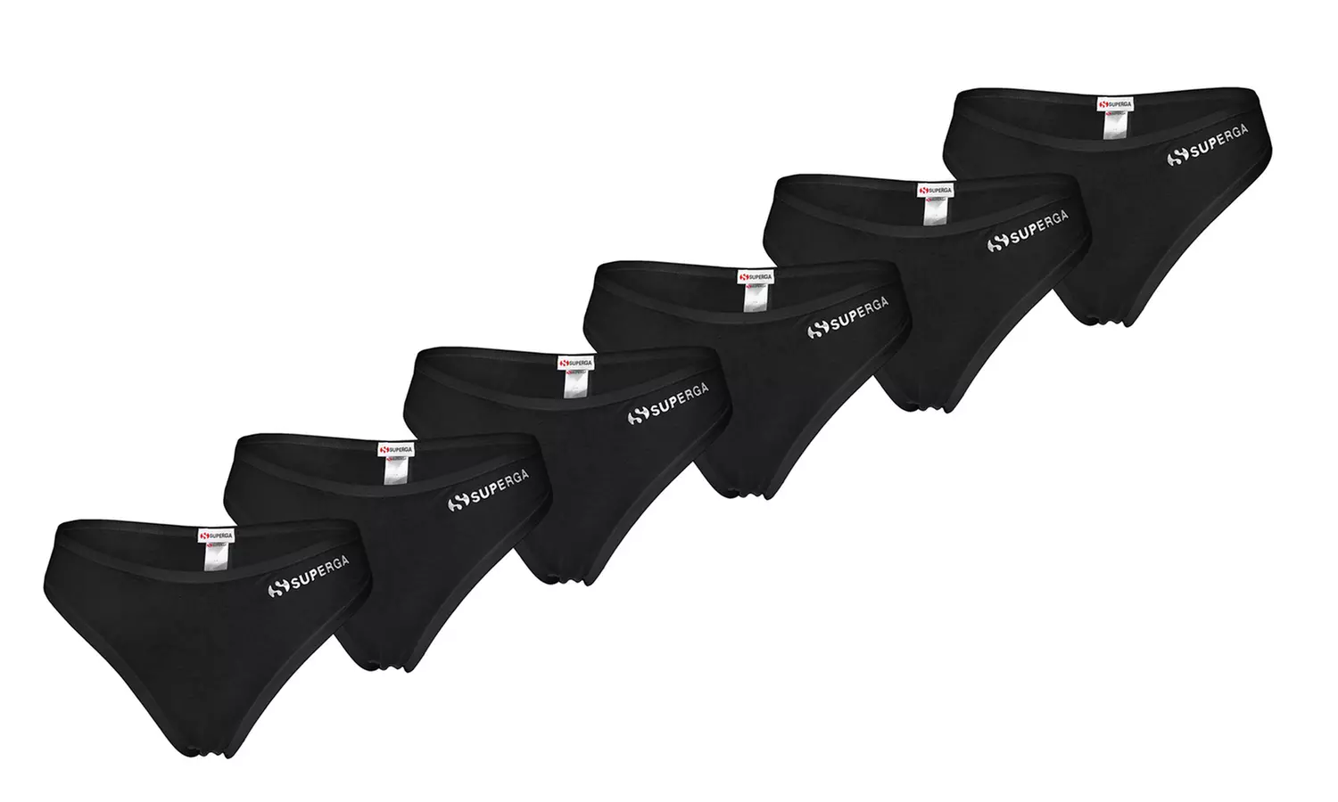 Set con 6 paia di slip da donna Superga