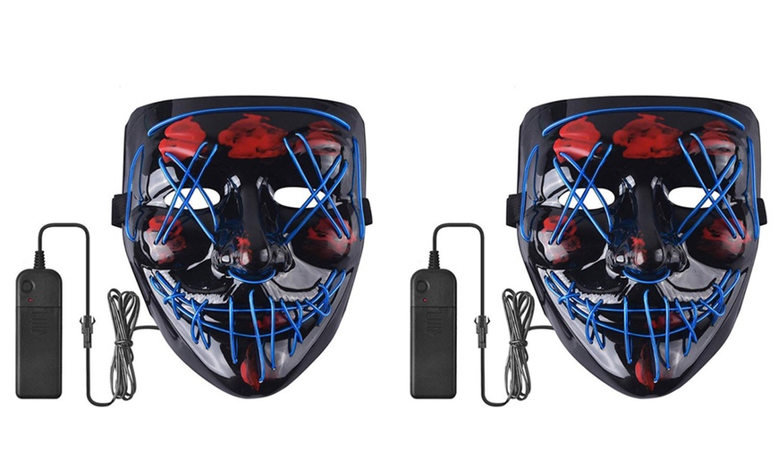 Image 7: Masque lumineux LED "The Purge"