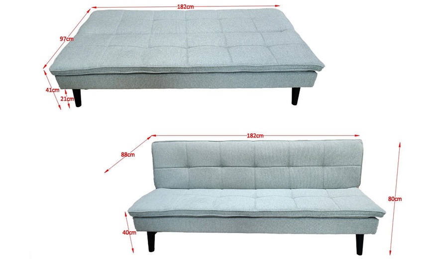 Image 4: DS Living Fermo 2-Seater Sofa Bed