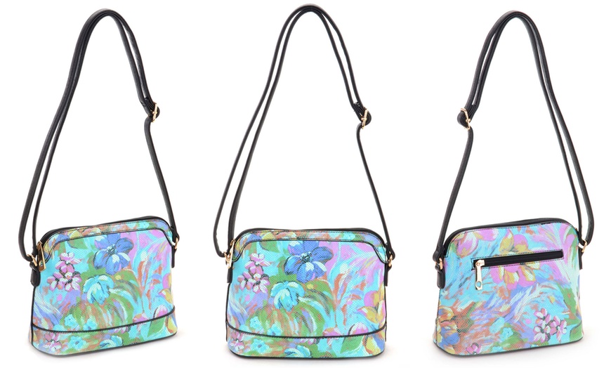 Image 2: Floral Print Crossbody Bag