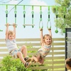 Image 1: Aiyaplay Obstacle Course for Kids, with 10-Piece Slackline Kit