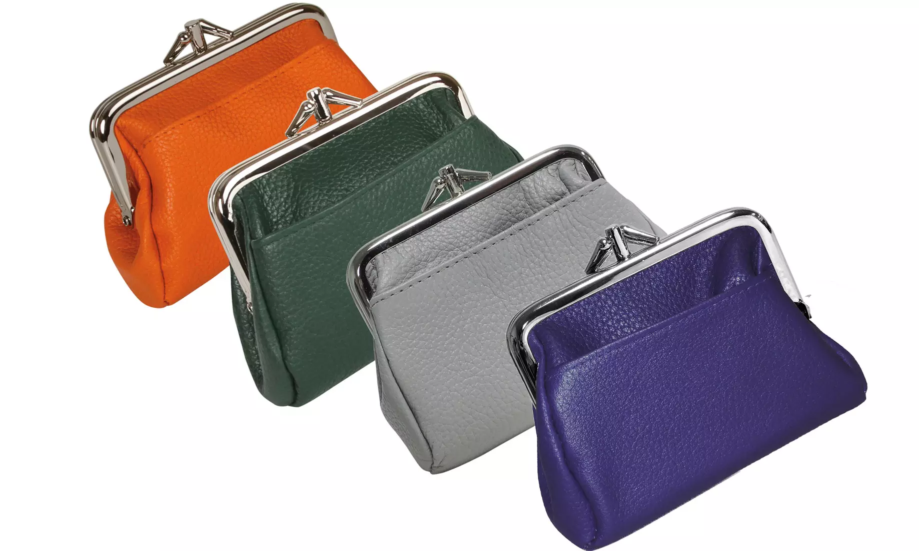 Leather Triple Frame Coin Purse - Primary Image