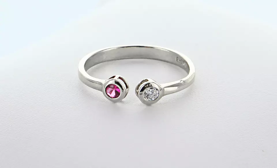 His-and-Her Birthstone Ring from Monogram Online. Three Styles Available. Free Shipping. - Second Medium
