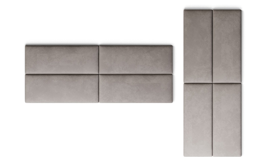 Image 19: Two, Four or Eight Wall-Mounted Upholstered Panels
