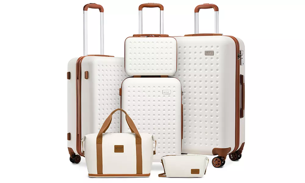 Reisekoffer bzw. Reisekoffer-Set mit Reisetasche und Kulturbeutel