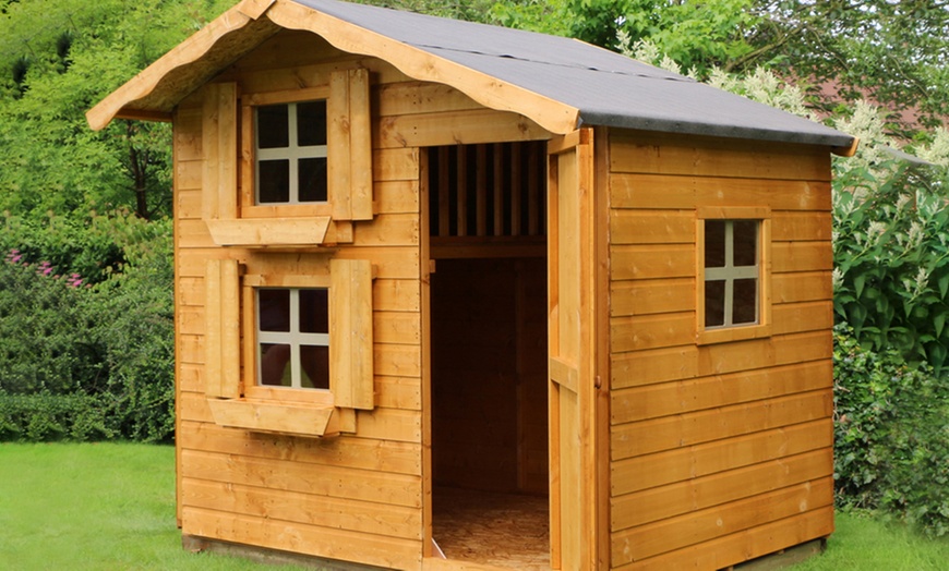 Image 3: Children's Outdoor Playhouse