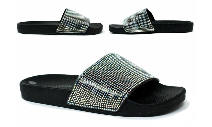 Image 3: Girl's Glitter Sliders