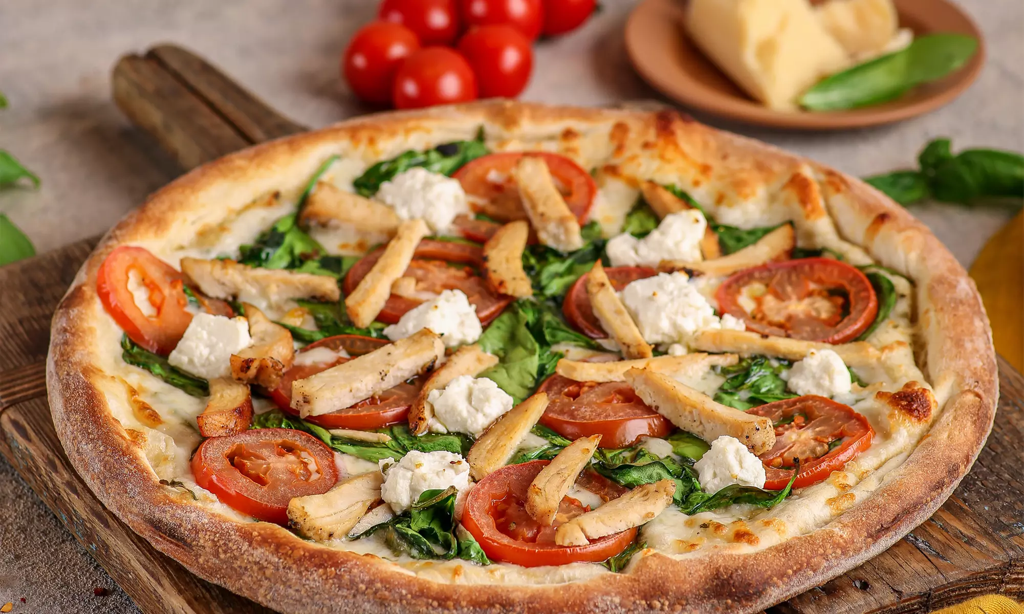 Relish with Classic or Premium Pizza!