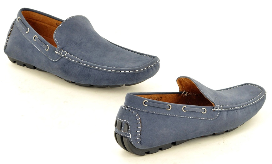 Image 14: Men's Faux Suede Casual Loafers