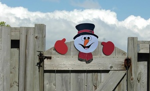 Christmas Fence Ornaments