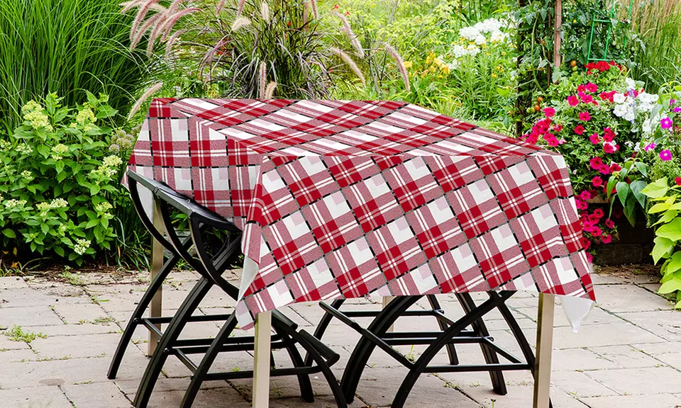 Tischdecke aus gewachstem PVC