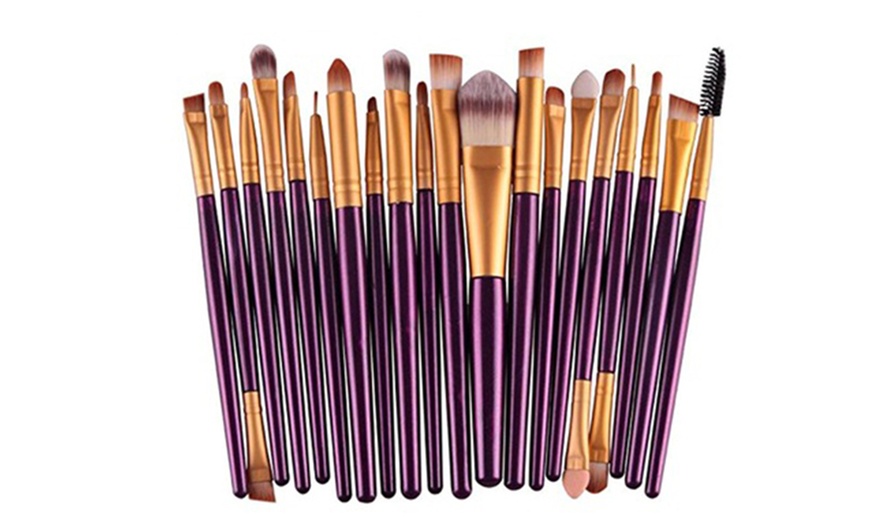 Image 7: 20-Piece Make-Up Brush Set