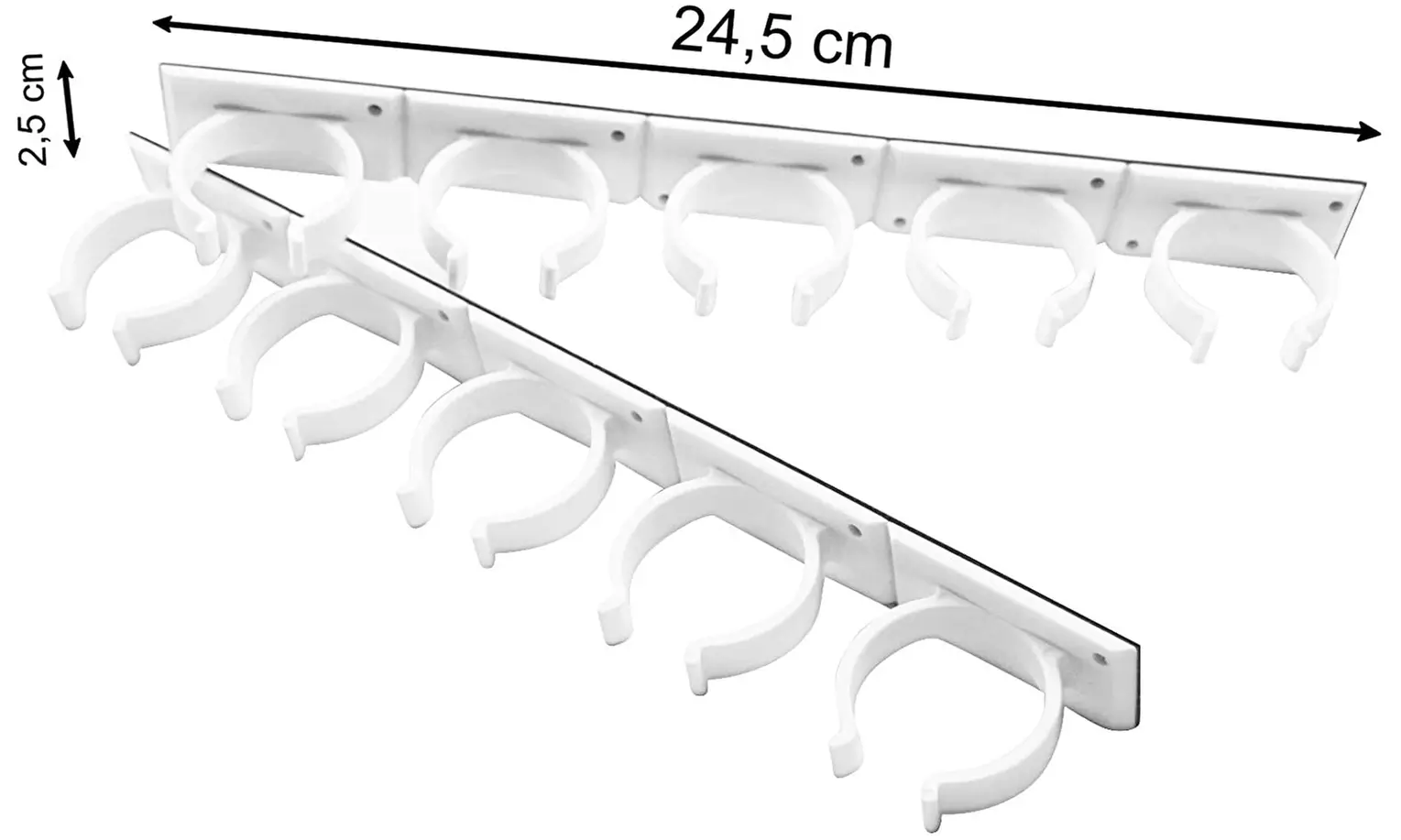 Set di 4, 8 o 12 strisce porta spezie adesive con 5 clip - Image 7