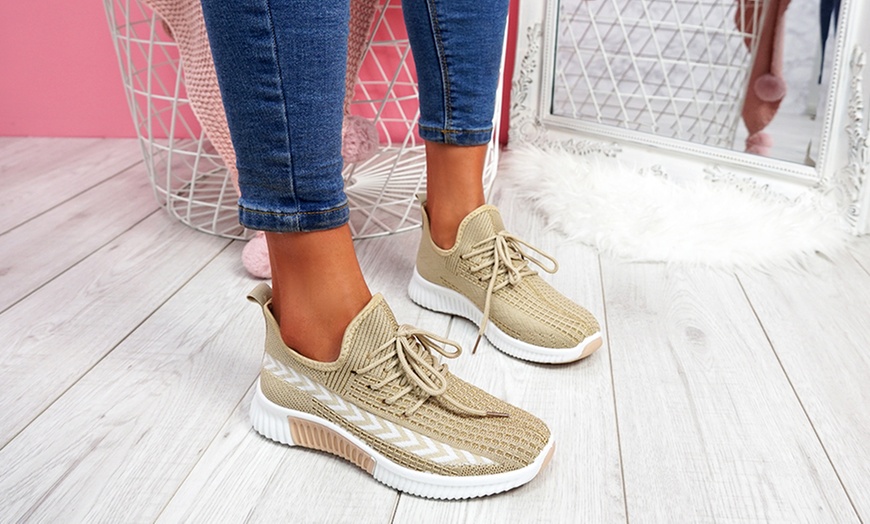 Image 9: Lace-Up Chunky Sole Trainers