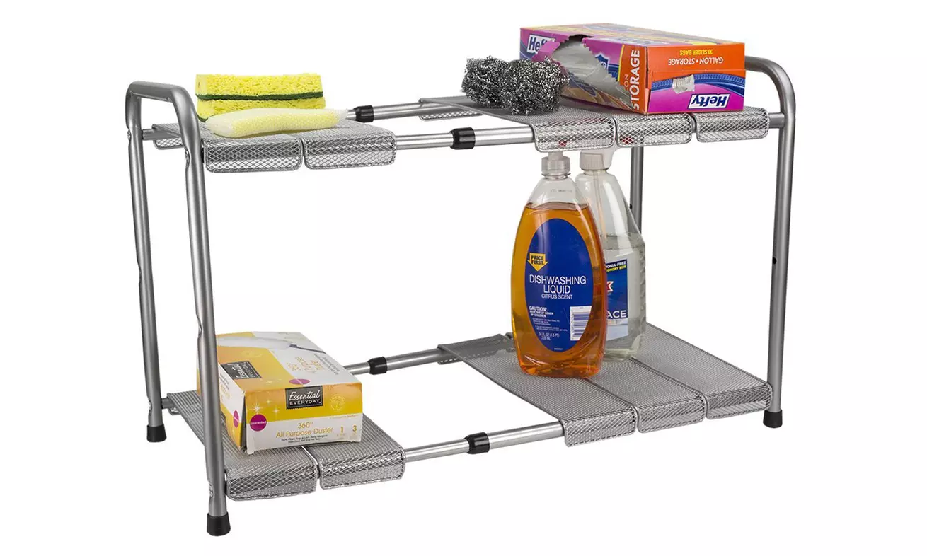 Home Basics 2-Tier Expandable Under-the-Sink Organizer - Second Medium