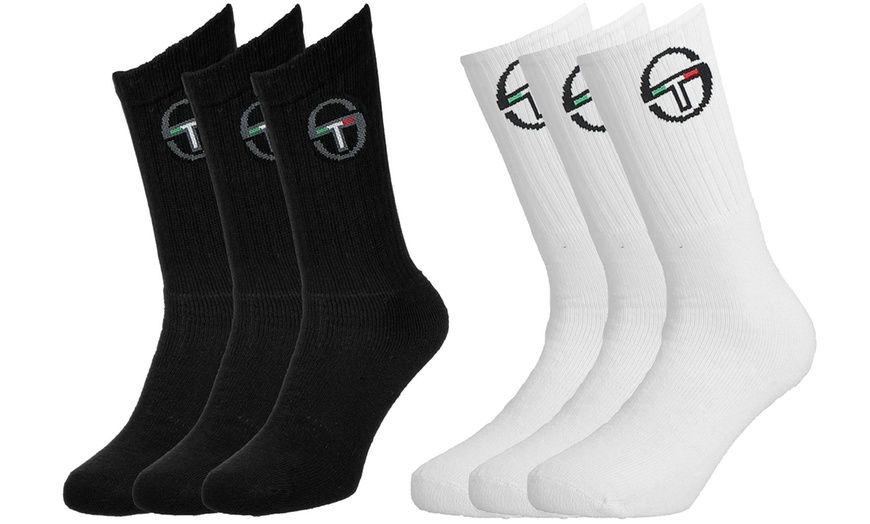 Image 1: Lot de 3 paires de chaussettes hautes Sergio Tacchini